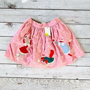 Mini Boden NWT Pink Appliqué Ice Skater Skirt
